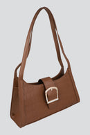 Bolsa hombro croco broche