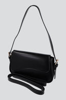 Bolsa baguette tapa asimétrica