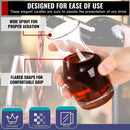 Acshio Conjunto de 12 Decantadores de Vino de 6 oz – Porciones Individuales para Degustación, Champagne y Jugos