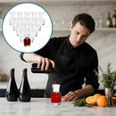 Acshio Conjunto de 12 Decantadores de Vino de 6 oz – Porciones Individuales para Degustación, Champagne y Jugos