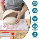 Aliggbent: Kit de 28 piezas para masa madre — cestas Banneton redonda y oval de 10'' + accesorios