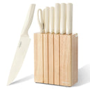 Aomiesen – Juego de Cuchillos 8 Piezas con Bloque, Ligero y Ergonómico para el Hogar, Apto para Lavavajillas