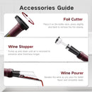 BABONIR Sacacorchos Eléctrico 6 en 1 – Abre, Airea y Conserva Vino (Set Regalo)