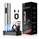 BABONIR Sacacorchos Eléctrico 6 en 1 – Abre, Airea y Conserva Vino (Set Regalo)