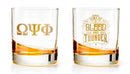 BBGreek Omega Psi Phi Accesorios oficiales - Juego de 2 Vasos 11oz - Hijos de la Sangre y el Trueno | Bad Bananas