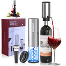 BGFOX 4 en 1 Abre Vino Eléctrico con Aerador, Tapón y Cortador de Foil