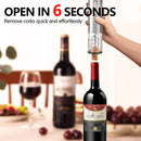 BGFOX 4 en 1 Abre Vino Eléctrico con Aerador, Tapón y Cortador de Foil