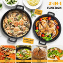 BIGFIT Olla de Hierro Fundido 5QT con Banneton y Accesorios para Pan