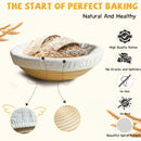 BIGFIT Olla de Hierro Fundido 5QT con Banneton y Accesorios para Pan