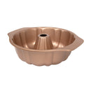 Casaware Molde Acanalado para Pasteles 9,5 pulgadas – Recubrimiento Cerámico Rosa Oro Granito