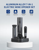 CIRCLE JOY Sacacorchos Eléctrico 7-en-1 – Set Premium de Vino con Carga Rápida