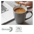DOWAN Tazas de Café 17 oz – Juego de 6, Gris con Diseño Corrugado