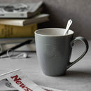 DOWAN Tazas de Café 17 oz – Juego de 6, Gris con Diseño Corrugado