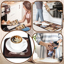 Fourluoo 10 Piezas: Conjunto de Accesorios de Cocina Café – Alfombras, Toallas, Manoplas y Guantes para Horno