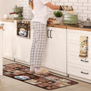 Fourluoo 10 Piezas: Conjunto de Accesorios de Cocina Café – Alfombras, Toallas, Manoplas y Guantes para Horno