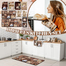Fourluoo 10 Piezas: Conjunto de Accesorios de Cocina Café – Alfombras, Toallas, Manoplas y Guantes para Horno