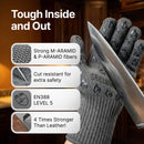 Guantes Grill Armor para Horno con Dedos - Resistencia 932°F EN407, Antideslizantes y Forro de Algodón