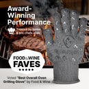 Guantes Grill Armor para Horno con Dedos - Resistencia 932°F EN407, Antideslizantes y Forro de Algodón