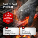 Guantes Grill Armor para Horno con Dedos - Resistencia 932°F EN407, Antideslizantes y Forro de Algodón