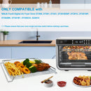 KINLYBO Dos Pares de Bandejas para Horno Freidora de Aire, Acero Inoxidable, Compatibles Ninja DT201 y DT251