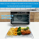 KINLYBO Dos Pares de Bandejas para Horno Freidora de Aire, Acero Inoxidable, Compatibles Ninja DT201 y DT251