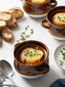 LE TAUCI Tazones para sopa de cebolla francesa con asas, 16 oz, cerámica apta para horno – Juego de 4