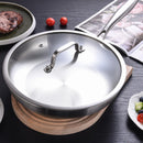 LOLykitch Sartén 8 Pulgadas Tri-Ply con Tapa – Inducción, Horno y Lavavajillas