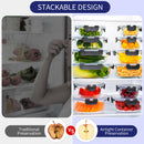 MFY 12-Pack Contenedores de Vidrio con Tapas Herméticas – Apto Microondas, Horno, Congelador y Lavavajillas