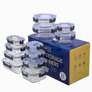 MFY 12-Pack Contenedores de Vidrio con Tapas Herméticas – Apto Microondas, Horno, Congelador y Lavavajillas