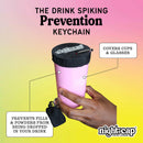 Nightcap Llavero: accesorio reutilizable para prevenir adulteración de bebidas (4 uds)