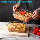 Nutriups: Set de 2 bandejas de vidrio rectangulares para horno con tapa