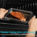 Nutriups: Set de 2 bandejas de vidrio rectangulares para horno con tapa