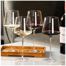 Physkoa Copas de Vino Rojo 18oz - Juego de 4 Copas de Cristal sin Plomo, Estilo Italiano