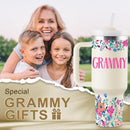 ROSTANTEN Grammy Taza 40oz – Regalos para Grammy, Abuelas y Mamás | Vaso Térmico con Tapa y Pajilla