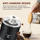 SANMAS Molinillo Eléctrico con Burr de Acero Inoxidable – 80 Ajustes, Carga USB, Para Espresso y Más
