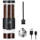 SANMAS Molinillo Eléctrico con Burr de Acero Inoxidable – 80 Ajustes, Carga USB, Para Espresso y Más