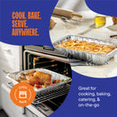 Stack Man Bandejas de Aluminio 9x13 Desechables – Paquete de 30 para Hornear, Cocinar y Servir
