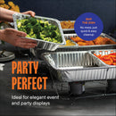 Stack Man Bandejas de Aluminio 9x13 Desechables – Paquete de 30 para Hornear, Cocinar y Servir