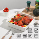 Sweejar Bandeja de Cerámica 9x9 Cuadrada – Apta para Horno y Microondas