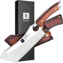 Cuchillo Carnicero Tivoli – Cuchillo Japonés de Cocina, Forjado en Fuego, Mango Ergonomico, Funda y Abrebotellas