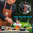 Cuchillo Carnicero Tivoli – Cuchillo Japonés de Cocina, Forjado en Fuego, Mango Ergonomico, Funda y Abrebotellas