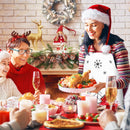 Whaline 15 piezas Juego de Accesorios de Cocina Navideños: Delantales Ajustables, Toallas y Utensilios