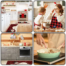 Whaline 15 piezas Juego de Accesorios de Cocina Navideños: Delantales Ajustables, Toallas y Utensilios